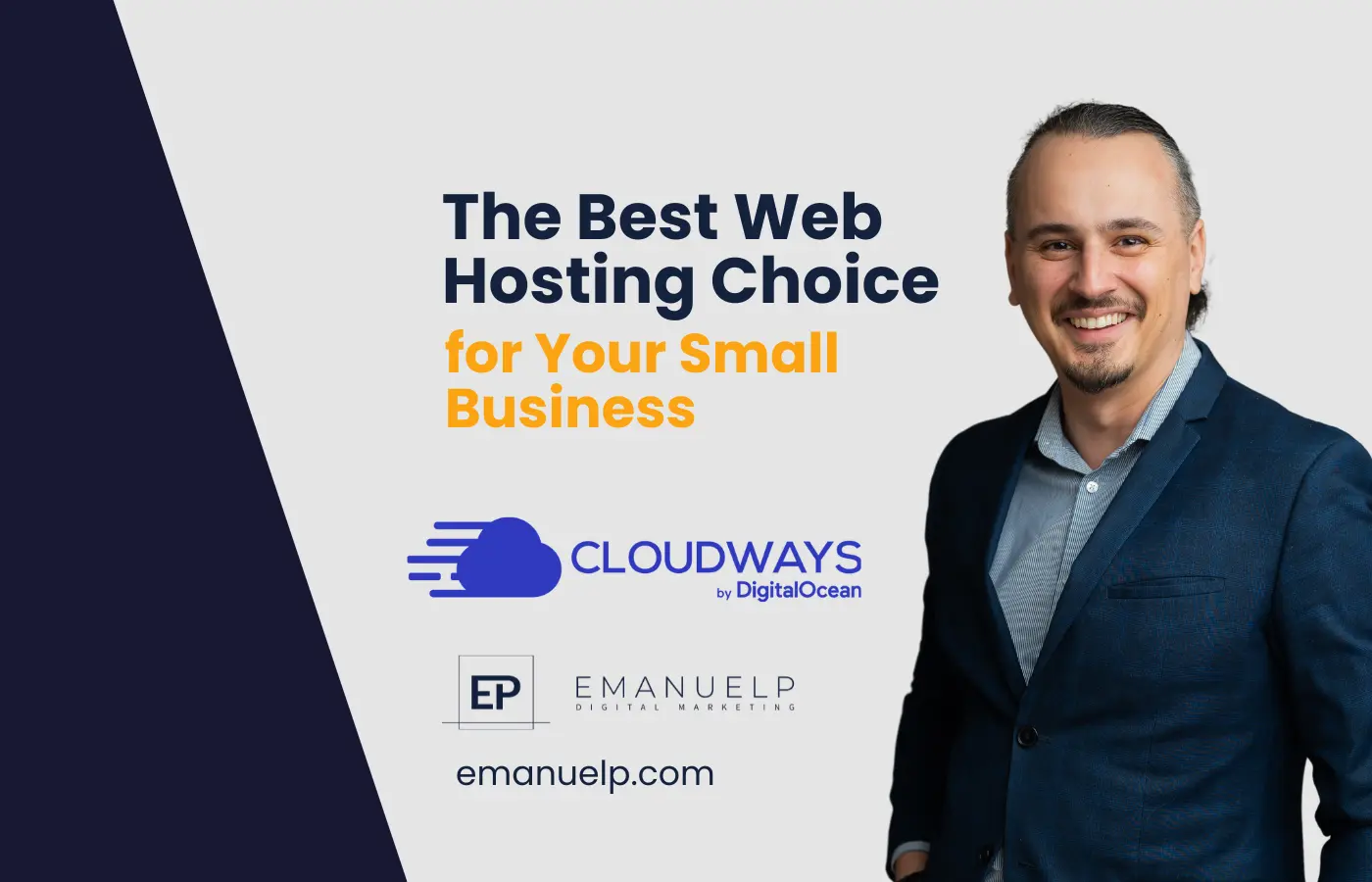feature image of a blog title "The Best Web Hosting Choice for Your Small business"